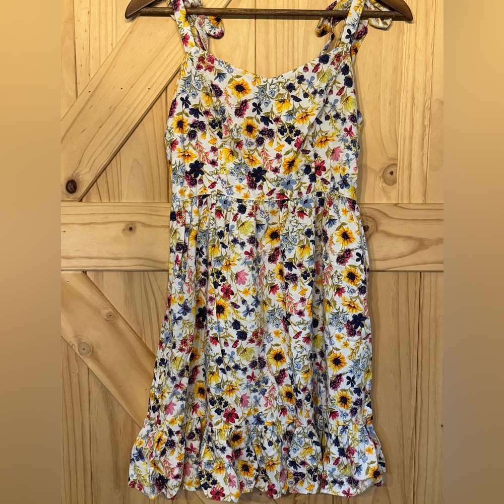 Old Navy Floral Dress - Yellow, Pink, and Black